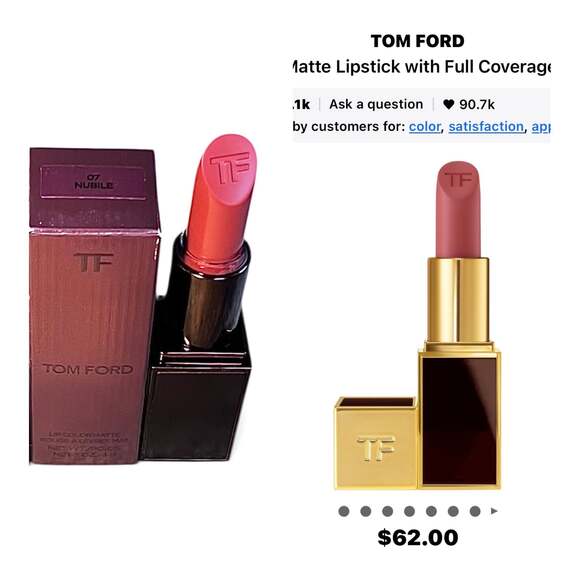Tom Ford Other - TOM FORD Lip Color Matte Lipstick in 07 Nubile. NIB. MSRP $62!